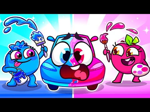 Pink or Blue Duel Song 🩷💙 | Funny Kids Songs And Nursery Rhymes by VocaVoca Berries