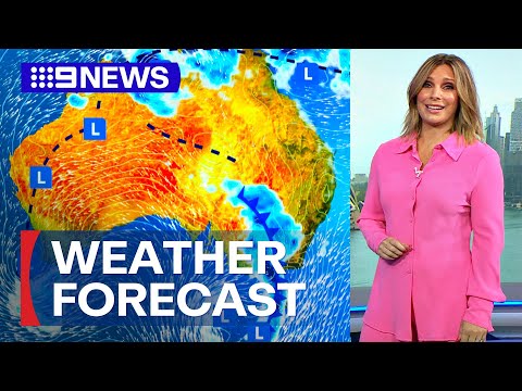 Australia Weather Update: Showers and thunderstorms expected | 9 News Australia