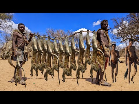 See How Hadzabe Catch and Eat A Lot of Monkeys | hunter's documentary