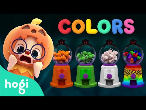 Learn Colors with Colorful Monster Candy Shop 👻 🍬｜Halloween Colors 🎃｜Scary Rhymes｜Pinkfong &amp; Hogi