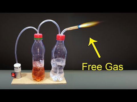 How To Make Free Gas With Water At Home | Science Experiment