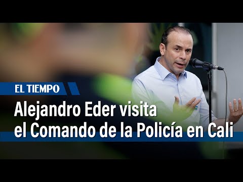 Alejandro Eder visita el Comando de la Polic&iacute;a en Cali |&nbsp;El Tiempo