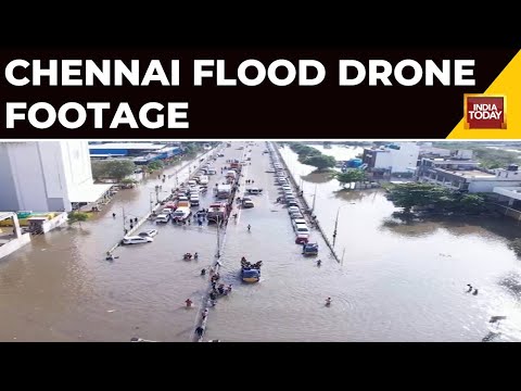 Chennai Floods: Watch Drone Footage Of Chennai Floods | Water Logging At Several Places Due To Rains