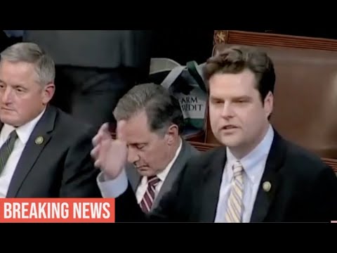 BREAKING: Matt Gaetz Nominates Trump for Speaker of the House