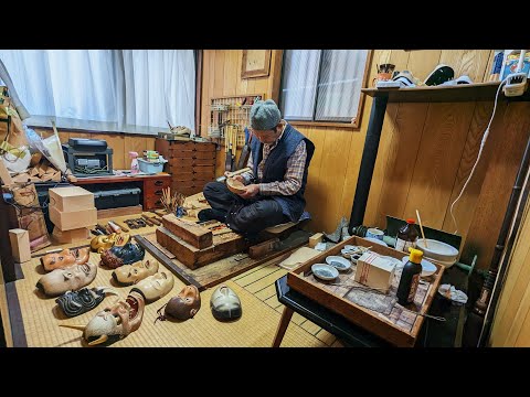 2,880 HOURS OF WORK!? - The Process of Making Japanese Traditional Masks.