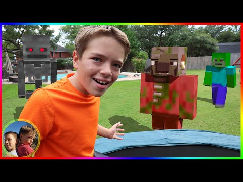 Mob's Escape Minecraft! Minecraft In Real Life!