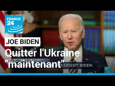 Joe Biden demande aux Am&eacute;ricains de quitter l'Ukraine face aux risques de guerre &bull; FRANCE 24