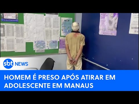 Homem &eacute; preso ap&oacute;s tentar matar adolescente com tiro nas costas em Manaus | 