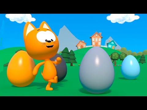 Los mejores juegos con huevos sorpresa | Juegos infantiles y dibujos animados | El gatito Kot&eacute;