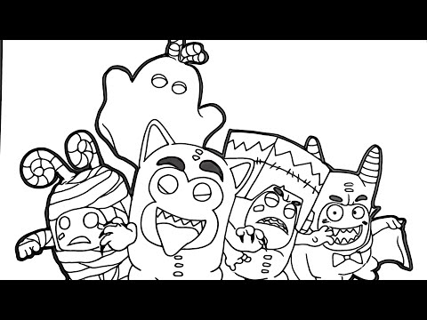 How to draw Oddbods | oddbods drawing | oddbods coloring | oddbods coloringpages