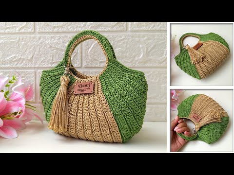 EASY WAY TO MAKE CUTE &amp; BEAUTIFUL LATEST MODEL CROCHET BAG