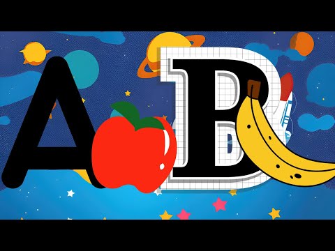 Alphabet ABC Fruits and Vegetables names - Fruits and Veggies Names Lesson for Kindergarten