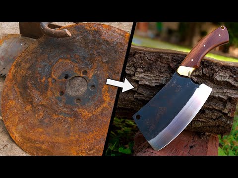 Making a Cleaver Knife from a Seeder Disk