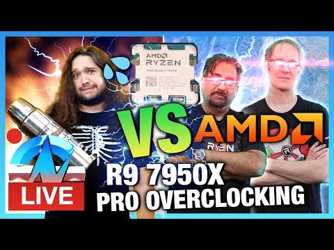 LIVE: AMD vs. GN Extreme Overclocking 7950X: Learning How to Overclock