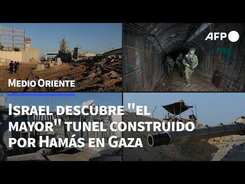 Israel descubre el &quot;mayor t&uacute;nel&quot; subterr&aacute;neo en Gaza donde contin&uacute;an los bombardeos | AFP