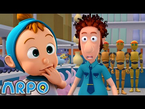 LOST in the Supermarket!! | Baby Daniel and ARPO The Robot | Funny Cartoons for Kids