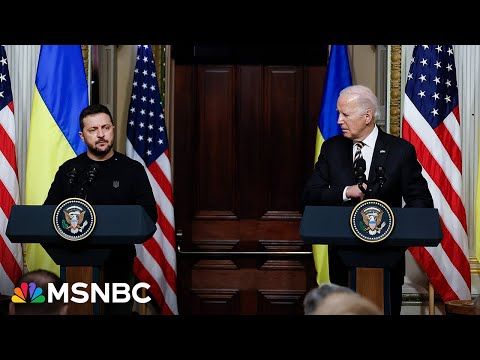 &lsquo;We stand firm no matter what Putin tries,&rsquo; Zelenskyy says in press conference with Biden