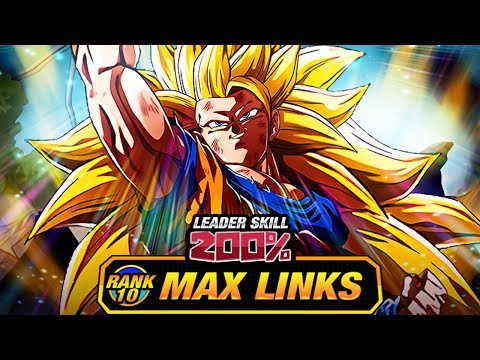 THE BEST EZA??? LEVEL 10 LINKS 100% EZA LR DRAGON FIST SSJ3 GOKU! (DBZ: Dokkan Battle)