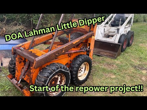 Mini skid steer engine swap/re-power ￼Part 1 and wrangler update