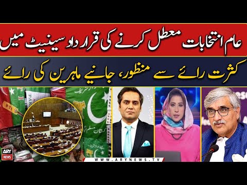 Expert Analysis on senate's resolution seeking delay in elections 2024