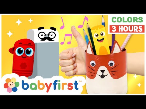 Toddler Learning Video | COLOR CREW | Songs, Magic, Toys &amp; More | 3 Hours Compilation | BabyFirst TV