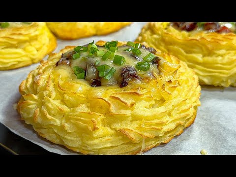 An incredibly delicious recipe for the holiday table! Recipe for potatoes with vegetable filling!