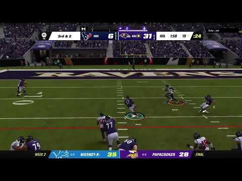 Madden 23 Salty dog Reboot Season 2 Week 2: Texans vs Ravens