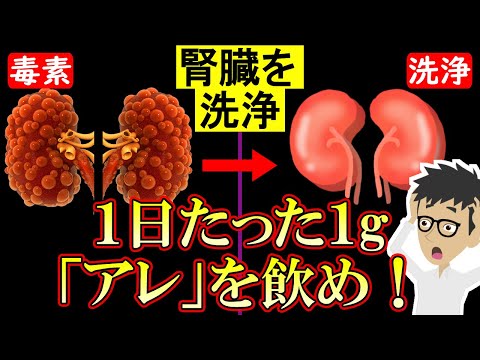 腎臓をキレイにする飲み物・食べ物2選！腎機能を高めれば体に溜まった毒素や老廃物はゴッソリ取れる【クレアチニン｜高い】