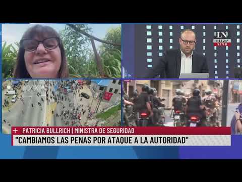 Patricia Bullrich, ministra de seguridad: &quot;No vamos a aceptar los aprietes&quot;