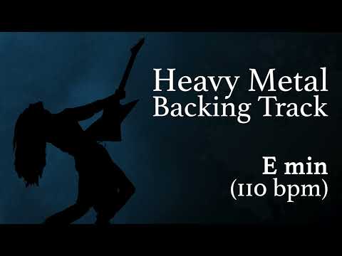 Tought Modern Heavy Metal backing track in E minor