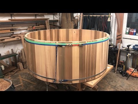 WOODWORKING, MAKING A CEDAR HOT TUB- Part 1!!!