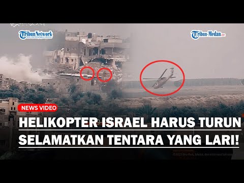 TENTARA ISRAEL LARI BERHAMBURAN DIBOMBARDIR Hamas dan Al Quds, Helikopter Zionis Turun Selamatkan!