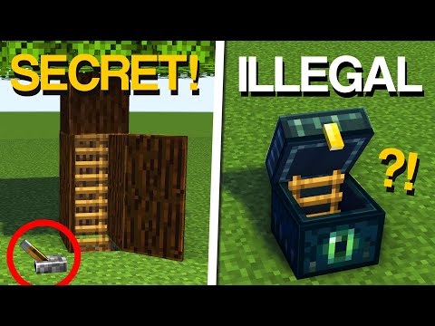 Minecraft: 10+ Most SECRET Entrances &amp; Doors!