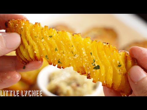 Best Accordion Potato recipe, Crispy edges and rich Cheesy Paprika flavor, No-Fry