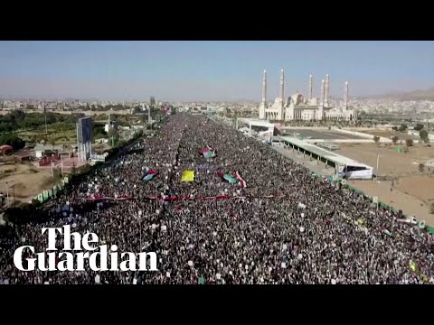 Thousands protest in Yemen after US-UK strikes on Houthi targets