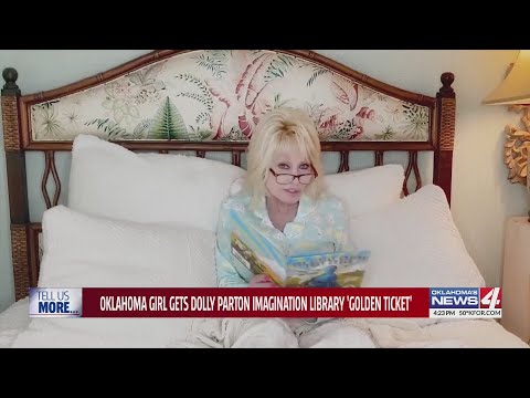 Oklahoma girl gets Dolly Parton imagination library &quot;golden ticket&quot;