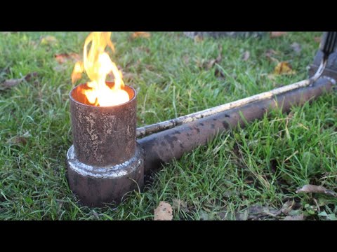 Do-it-yourself waste oil burner