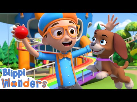 NEW! Blippi Learns Why Dogs Wag Their Tail! | Blippi Wonders Educational Videos for Kids