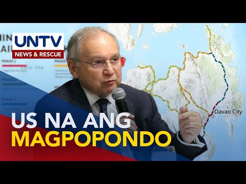 US, nagpahayag ng interes na mag-invest ng higit $1-B para sa Mindanao Railway Project