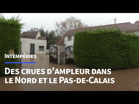 Crues importantes sur les cours d'eau du Pas-de-Calais et du Nord | AFP