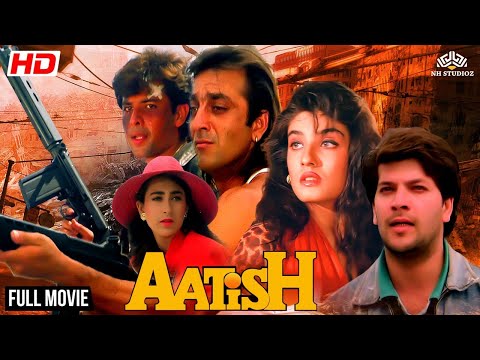 90's Action Packed Movie AATISH (1994) | Sanjay Dutt, Raveena Tandon, Aditya Pancholi, Karishma