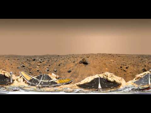 NASA's Mars Pathfinder &amp; Sojourner Rover (360 View)