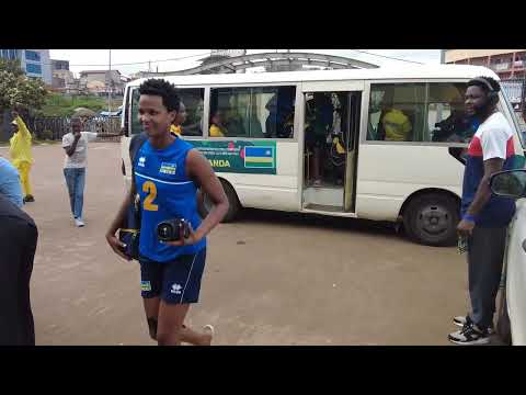 Rwanda women's volleyball team arrival