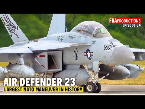 Air Defender 2023 HIGHLIGHTS: A400M, F-15, F-18E/G, Gripen, F-16, A-10, Tornado ...