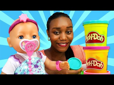 Baby Doll &amp; Play-Doh accessories for a doll - Play baby dolls.