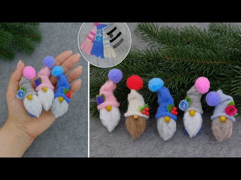 Christmas decorations in 10 minutes, no sew ❄️ Gnomes easy and fast DIY