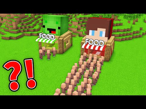 Mikey Restaurant vs JJ Restaurant Challenge in Minecraft (Maizen)