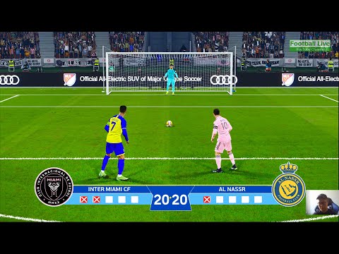 INTER MIAMI vs AL NASSR - Penalty Shootout | Messi vs Ronaldo | PES Gameplay PC