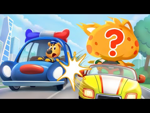 Police Officer Rescues Baby | Car Safety Tips | Safety Cartoon | Kids Cartoon | Sheriff Labrador