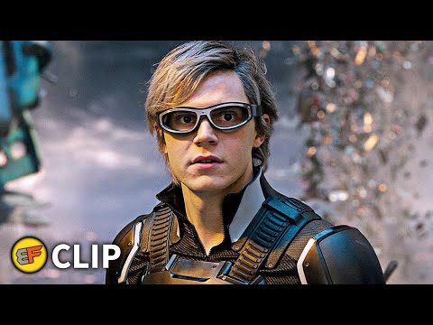 Magneto &amp; Quicksilver - &quot;I'm Here For My Family, Too&quot; Scene | X-Men Apocalypse 2016 Movie Clip HD 4K